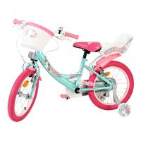 VOLARE Unicorn Green 16-Inch Girls Children's Bike (61683)