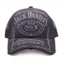 JACK DANIEL'S Old No.7 Brand Logo Bleached Vintage Trucker Cap, Black (TC622004JDS)