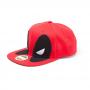 MARVEL COMICS Deadpool Big Face Snapback Baseball Cap, Red/Black (SB097581DEA)