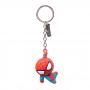MARVEL COMICS Spider-man Character 3D Pendant Rubber Keychain, Red (KE020304SPN)
