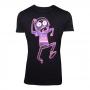 RICK AND MORTY Neon Morty T-Shirt, Male, Large, Black (TS583097RMT-L)