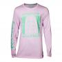 RICK AND MORTY Japan Pickle Long Sleeve Shirt, Male, Medium, Pink (LS708685RMT-M)