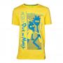 RICK AND MORTY Crazy Crap T-Shirt, Male, Large, Yellow (TS025350RMT-L)