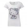 HELLO KITTY Embroidery Details T-Shirt, Female, Medium, White (TS556805HKT-M)