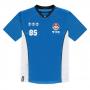 NINTENDO Super Mario Bros. Mario 85 Sports Jersey T-Shirt, Male, Large, Blue/White (TS876174NTN-L)
