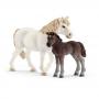 SCHLEICH Farm World Pony Mare and Foal Toy Figure Set, Multi-colour, 3 to 8 Years (42423)