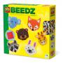 SES CREATIVE Beedz Children's Iron-on Beads Cute Animals Mosaic Kit, 1400 Iron-on Beads, Unisex, Five Years and Above, Multi-colour (06304)