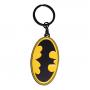 DC COMICS Batman Classic Logo Metal Keychain, Yellow/Black (KE075536BAT)