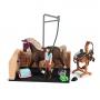 SCHLEICH Horse Club Washing Area with Horse Club Emily & Luna  Toy Playset, Unisex, 5 to 12 Years, Multi-colour (42438)
