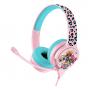 LOL SURPRISE Let's Dance Interactive Study Premier Children's Headphone with Boom Microphone, 3 Years and Above, Pink/Turquoise (LOL814)