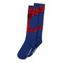 MARVEL COMICS Spider-man Web Logo Knee High Sock, 1 Pack, Female, 39/42, Blue/Red (KH034027SPN-39/42)