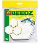 SES CREATIVE Beedz Iron-on Beads Hexagon Connectable Pegboards, 3 Pegboards, 5 Years and Above (06314)