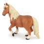 PAPO Horses and Ponies Shetland Pony Toy Figure, 3 Years or Above, Brown/White (51518)