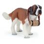 PAPO Dog and Cat Companions Saint Bernard Toy Figure, 3 Years or Above, Brown/White (54009)