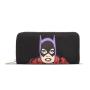 DC COMICS Batgirl Character Print Zip Around Wallet, Female, Black/Purple (GW421347BTM)