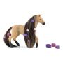 SCHLEICH Horse Club Beauty Horse Andalusian Mare Toy Figure, 4 Years and Above, Tan/Black (42580)