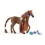 SCHLEICH Horse Club Beauty Horse English Thoroughbred Mare Toy Figure, 4 Years and Above, Brown (42582)