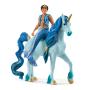 SCHLEICH Bayala Aryon on Unicorn Toy Figure Set, 5 to 12 Years, Blue (70718)