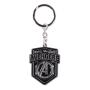 MARVEL COMICS Avengers Debossed Logo Metal Keychain, Silver/Black (KE552105AVG)