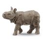 SCHLEICH Wild Life Indian Rhinoceros Baby Toy Figure, 3 to 8 Years, Grey (14860)