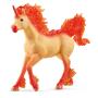 SCHLEICH Bayala Elementa Fire Unicorn Stallion Toy Figure, 5 to 12 Years, Red (70756)