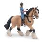 PAPO Horse and Ponies Tinker and her Young Rider Toy Figure Set, Three Years and Above, Beige/Black (51572)
