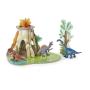PAPO Mini Papo Mini Land of Dinosaurs Toy Playset, 3 Years or Above, Multi-colour (33104)