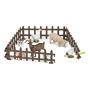 PAPO Farmyard Friends Set of Fences Toy Figure Accessories, 3 Years or Above, Brown (39215)