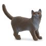 SCHLEICH Farm World British Shorthair Cat Toy Figure, 3 to 8 Years, Black (13973)