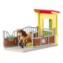SCHLEICH Farm World Pony Box with Iceland Pony Stallion Toy Playset, 3 to 8 Years, Multi-colour (42609)
