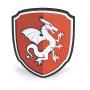 PAPO Dragon Knight Shield Foam Toy, 3 to 8 Years, Red/White (20005)