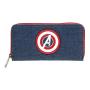 MARVEL COMICS The Avengers Logo Zip Around Wallet, Blue/Red (GW224101AVG)