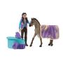 SCHLEICH Horse Club Criollo Definitivo Beauty Set with Kim Toy Playset (42753)