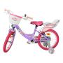 VOLARE Unicorn Purple 16-Inch Girls Children's Bike (61687)