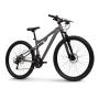 HUFFY Marker 27.5-Inch Matte Heather Full Suspension 21-Speed Adults Mountain Bike (26752W)